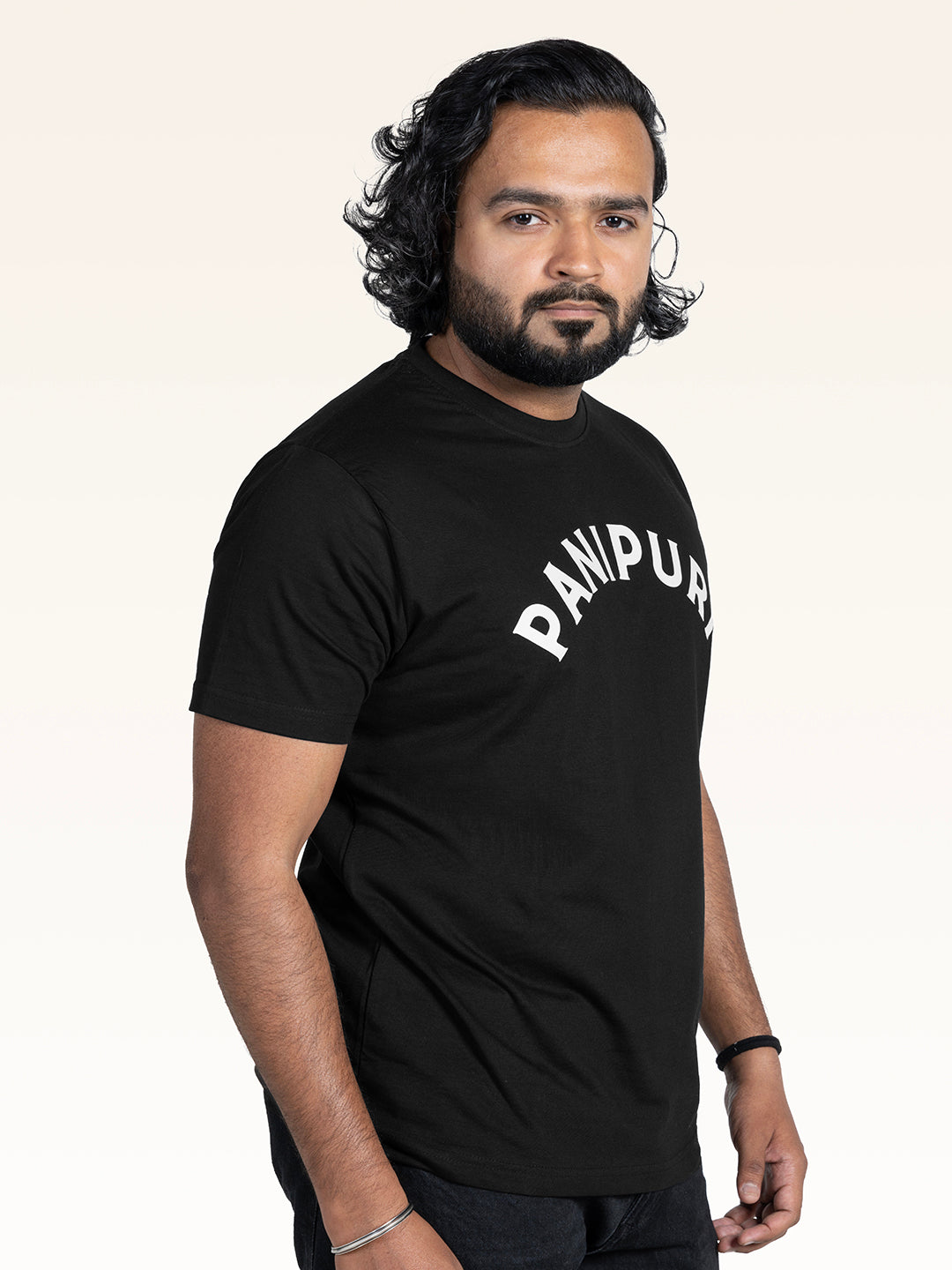 funny-graphic-foodie-tshirt-panipuri-golgappa-meme-black-tshirt