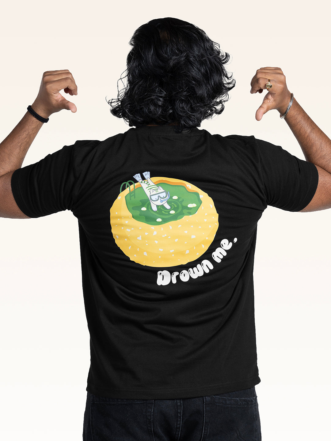 funny-graphic-tshirt-foodie-panipuri-golgappa-meme-black-tshirt