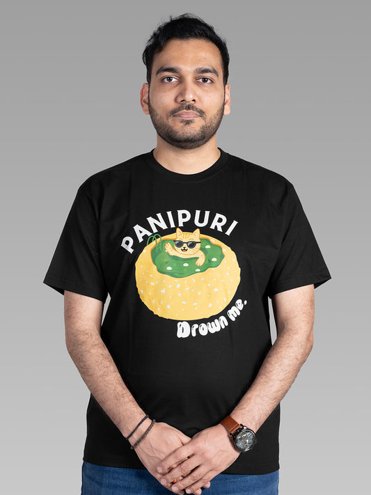 funny graphic tshirt for panipuri lovers