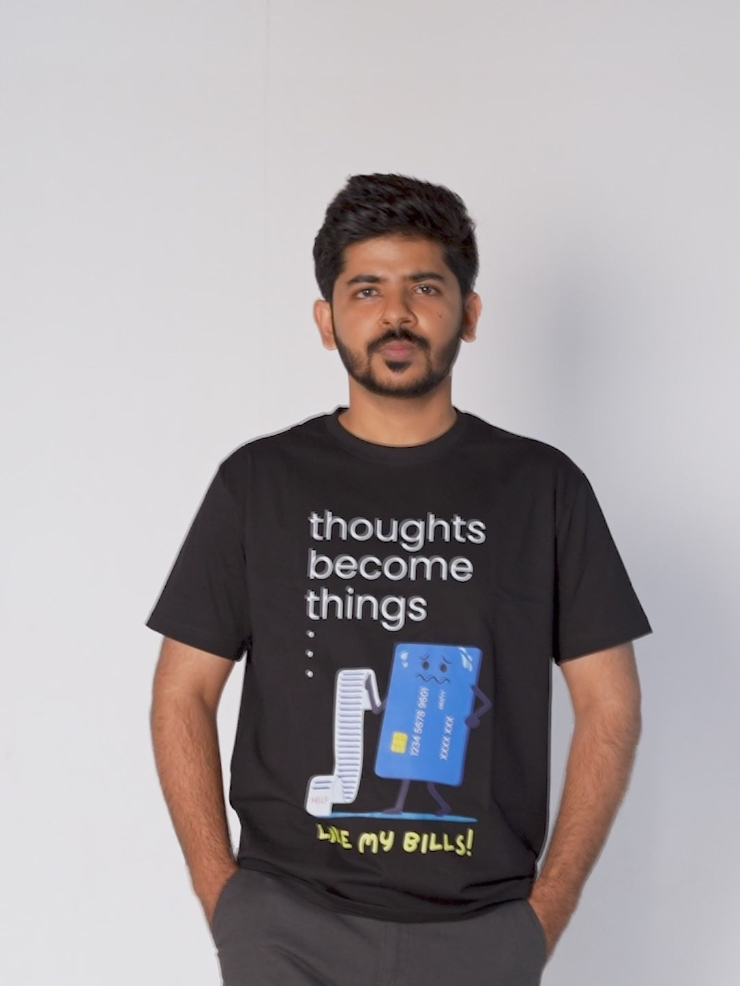 funny-graphic-tshirt-for-spenders-black-tshirt-video