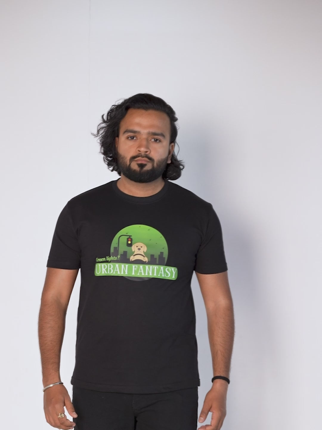 funny-graphic-tshirt-on-city-traffic-jam-black-tshirt-video